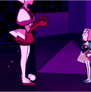 Pink Pearl Flower Cartoons GIF