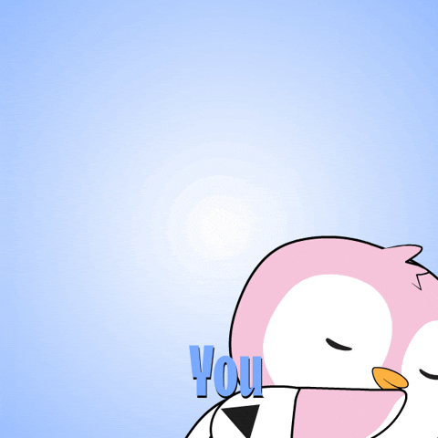 Pink Penguin Wink Youre Simply The Best GIF