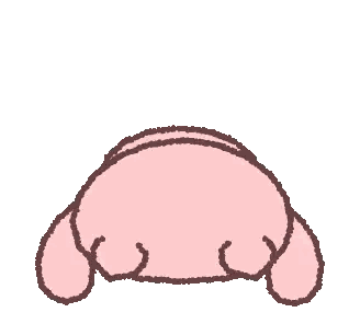Pink Pig with Closed Eyes