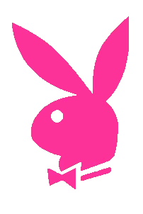 Pink Playboy Bunny Logo with Bow Tie