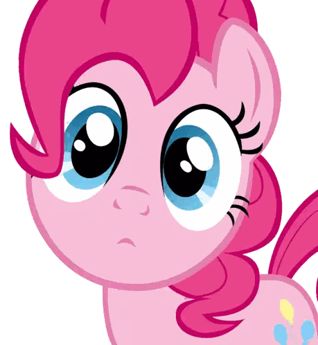 Pink Pony Close Up with Big Eyes
