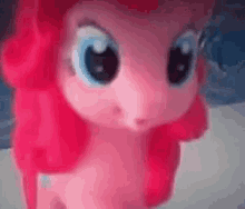 Pink Pony Doll With Big Eyes and Pink Hair