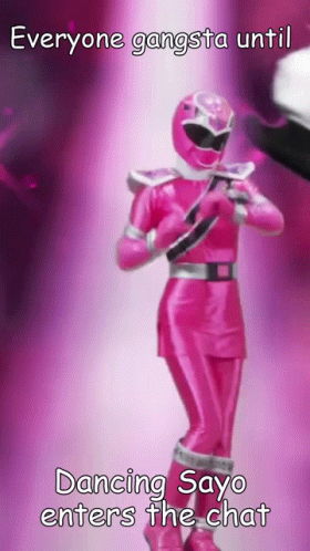 Pink Power Ranger Dancing Sayo Enters the Chat