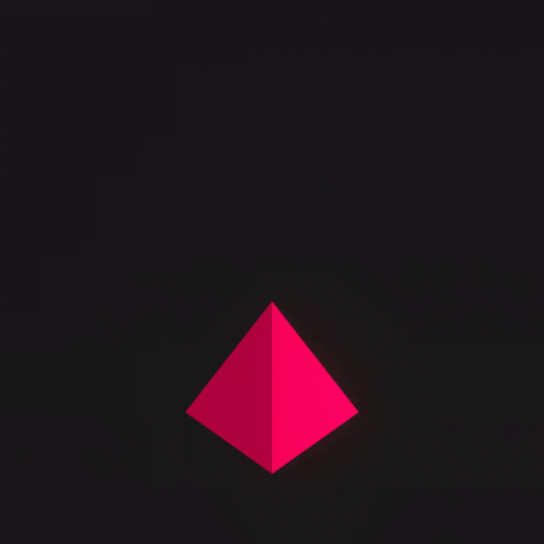 Pink Pyramid and Blue Swirl