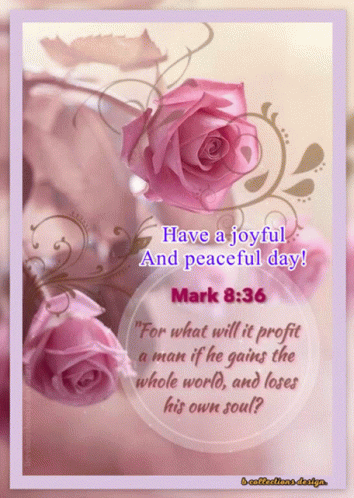 Pink Roses Bible Verse Card