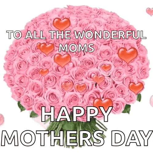 Pink Roses Bouquet Happy Mothers Day