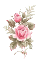 Pink Roses With Leaves