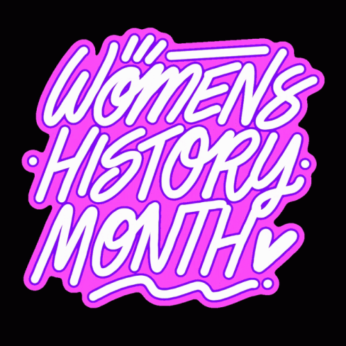 Pink Sign Saying Women's History Month