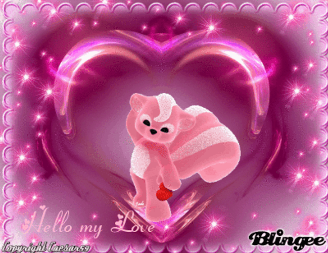 Pink Skunk My Love GIF