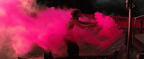 Pink Smoke Signals Apocalypse Now GIF