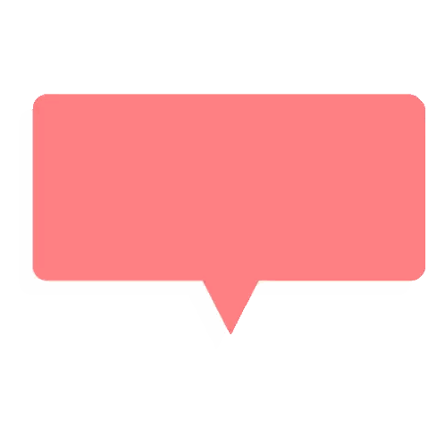 Pink Speech Bubble Flames