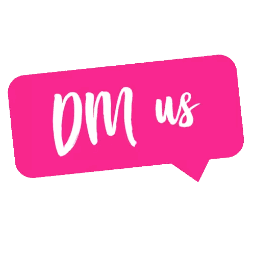 Pink Speech Bubble Saying Om Us