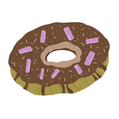 Pink Sprinkles Chocolate Donut