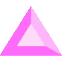 Pink Square Sapphire with White Stripe