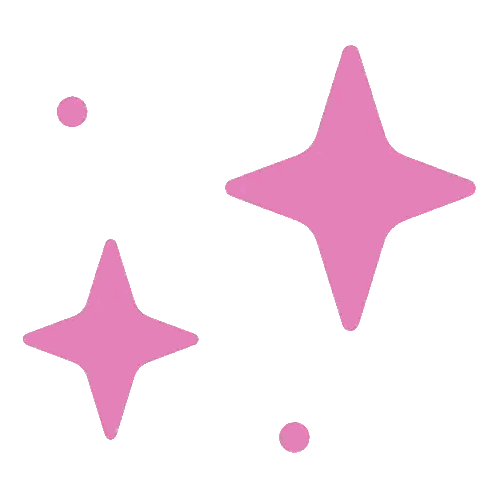 Pink Star with White Background