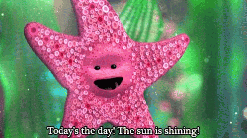 Pink Starfish Saying Today Is The Day
