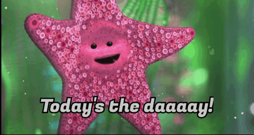 Pink Starfish Says Today Daaay