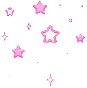 Pink Stars on White