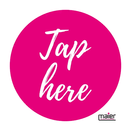 Pink Tap Here Circle