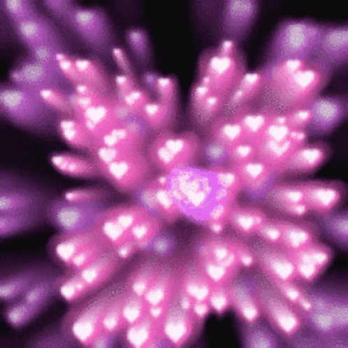 Pink Violet Heart Purple Aesthetic GIF
