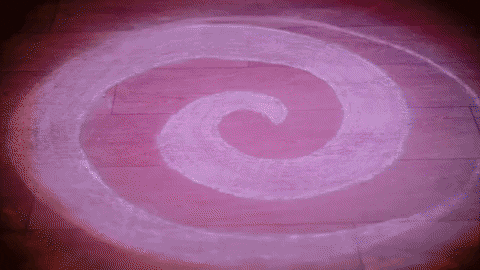 Pink Vortex Opening On The Ground GIF