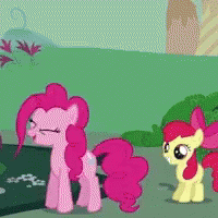 Jumping Pinkie Pie GIF