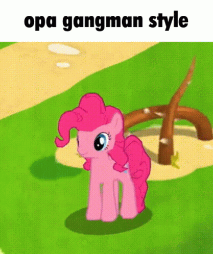 Pinkie Pie From My Little Pony Standing On A Grassy Field GIF