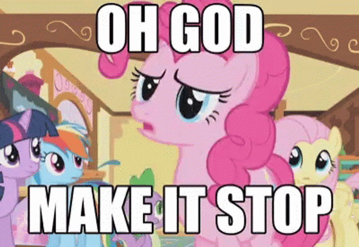 Pinkie Pie Make It Stop GIF