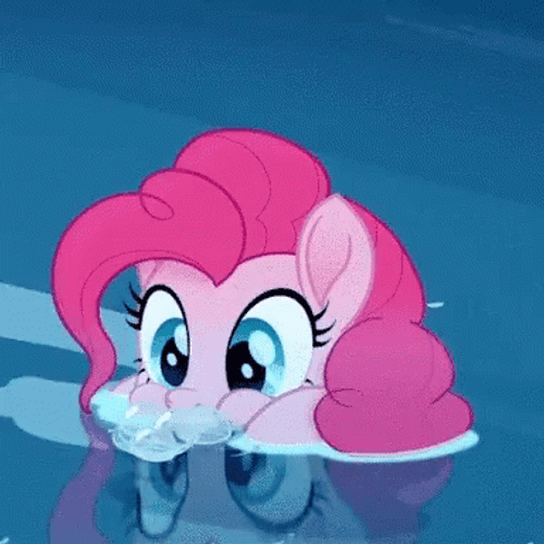 Pinkie Pie Making Bubbles  GIF