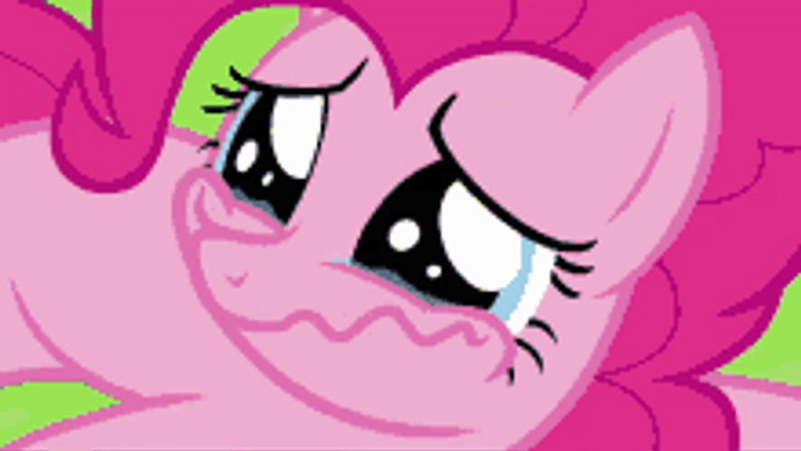 Pinkie Pie My Little Pony Happy Cry GIF