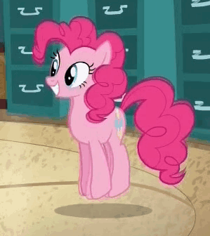 Pinkie Pie Pink Pony Standing on Round Carpet