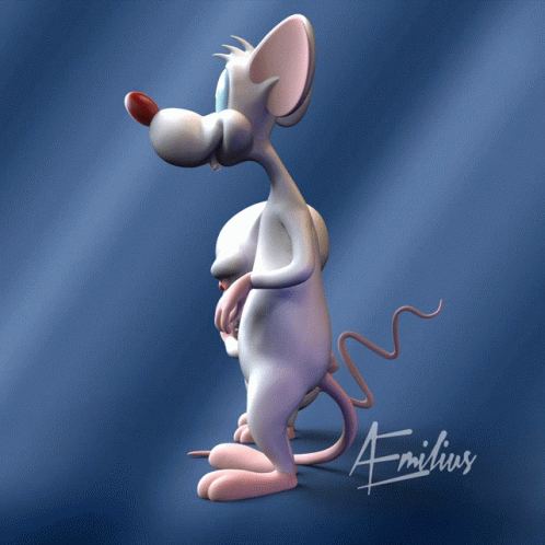 Pinky And Brain Drawing With Emilius GIF