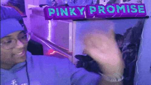 Pinky Promise Funny Face GIF