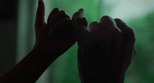 Pinky Swear Promise Silhouette GIF