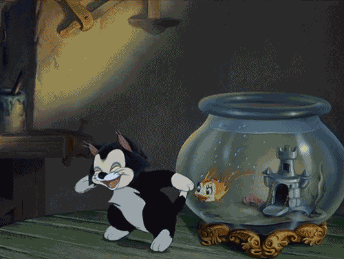 Pinocchio Figaro Golfdish Kiss GIF