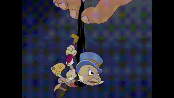 Pinocchio Jiminy Cricket Hanging Spin GIF