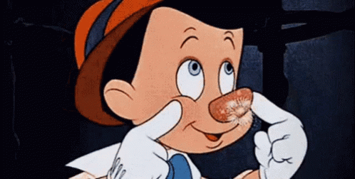 Pinocchio Making a Funny Face