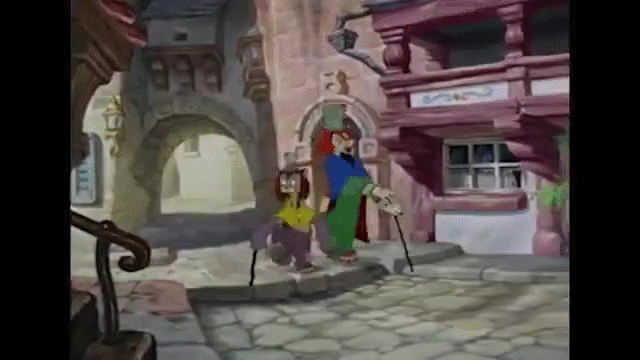Pinocchio Walking By The Fox GIF