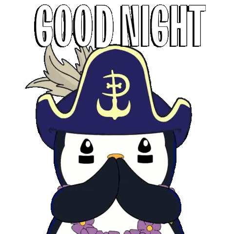Pirate Cartoon Saying Good Night