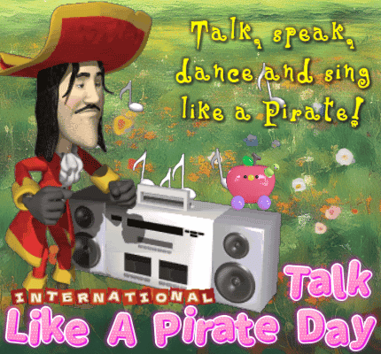 Pirate Costume Man with Boombox