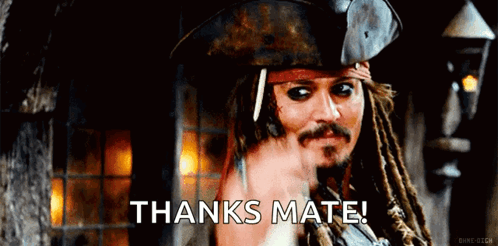 Pirate Man Standing in Front of Gold