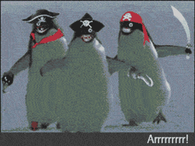 Pirate Penguins Attack GIF