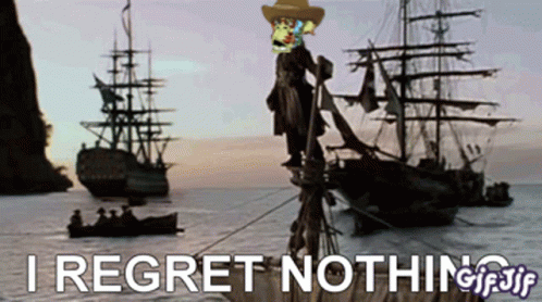 Pirate Ship I Regret Nothing