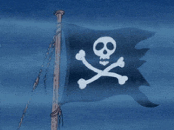 Pirate Skull Flag GIF