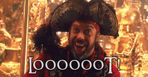 Pirate Smiling Says Loooot
