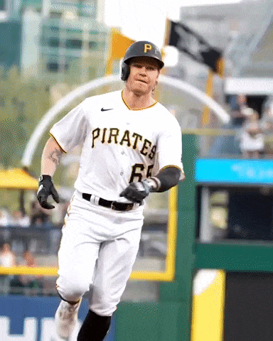 Pirates Baseball Player Running