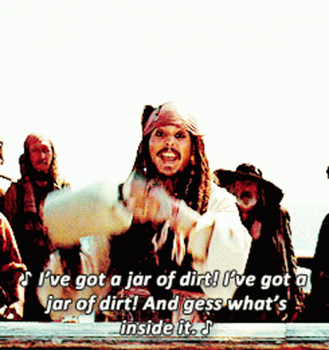 Pirates Of The Caribbean Jack Sparrow Dirt GIF