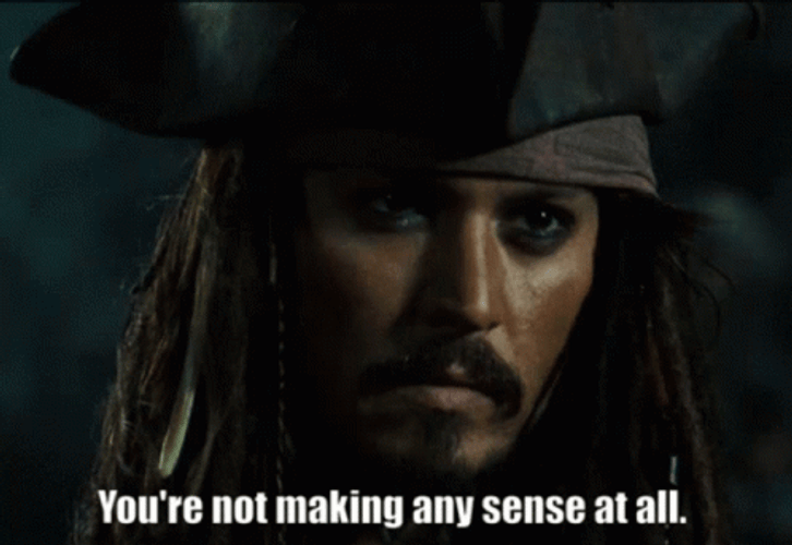 Pirates Of The Caribbean Confused Sparrow GIF