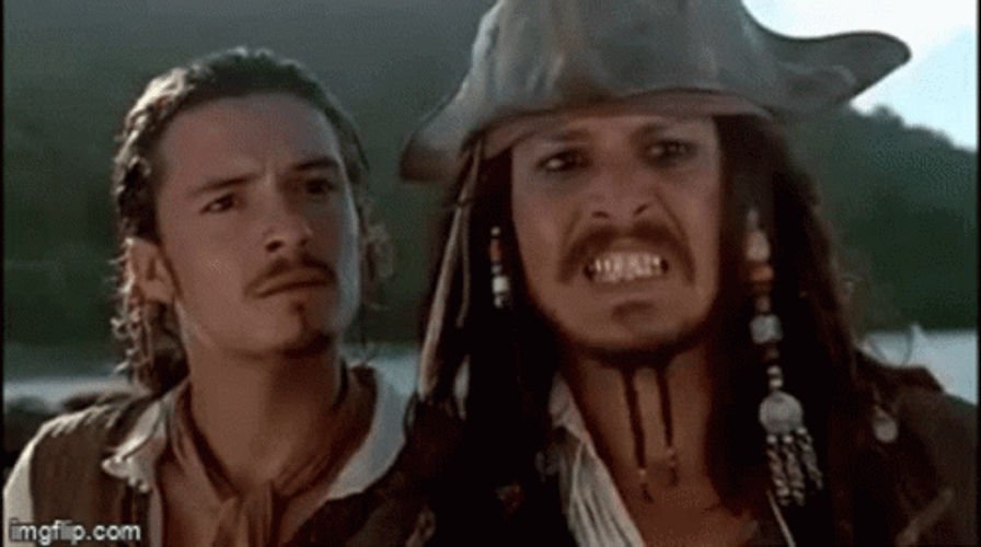 Pirates Of The Caribbean Sparrow Turner Together GIF