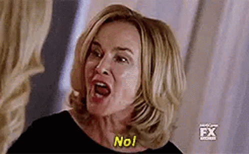 Pissed Off Lady Said No GIF